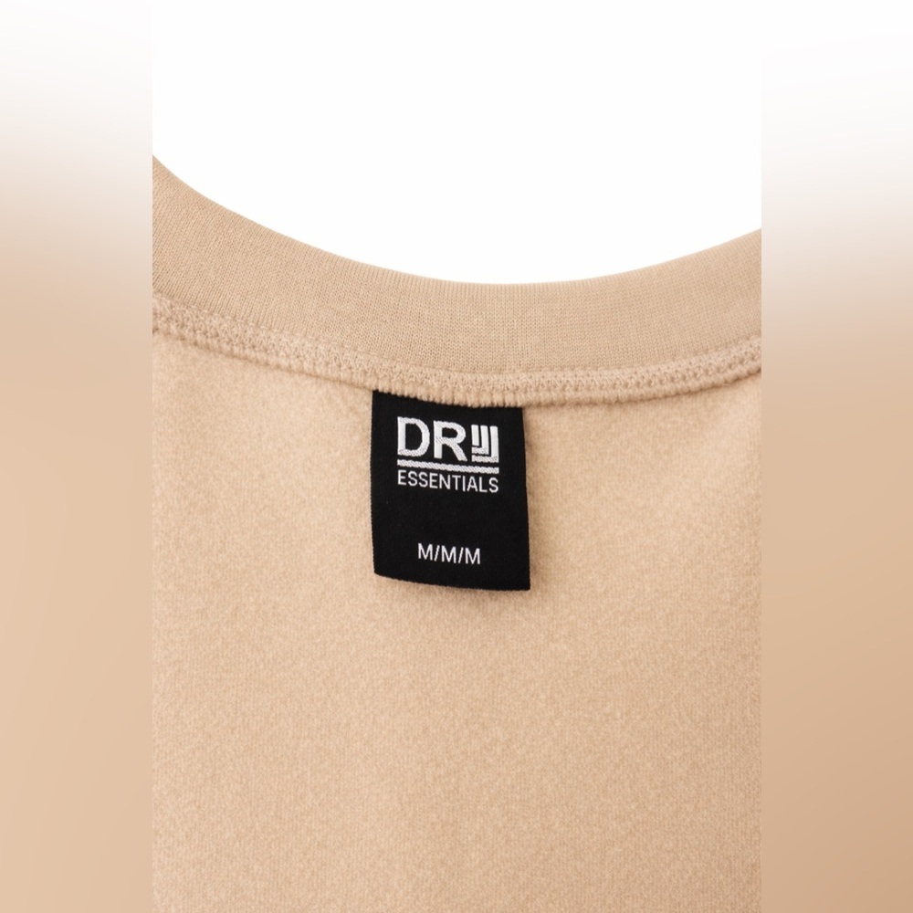 Essentials Oversized Sweatshirt M in Neutral Cobblestone Crewneck Pullover - Picture 7 of 7